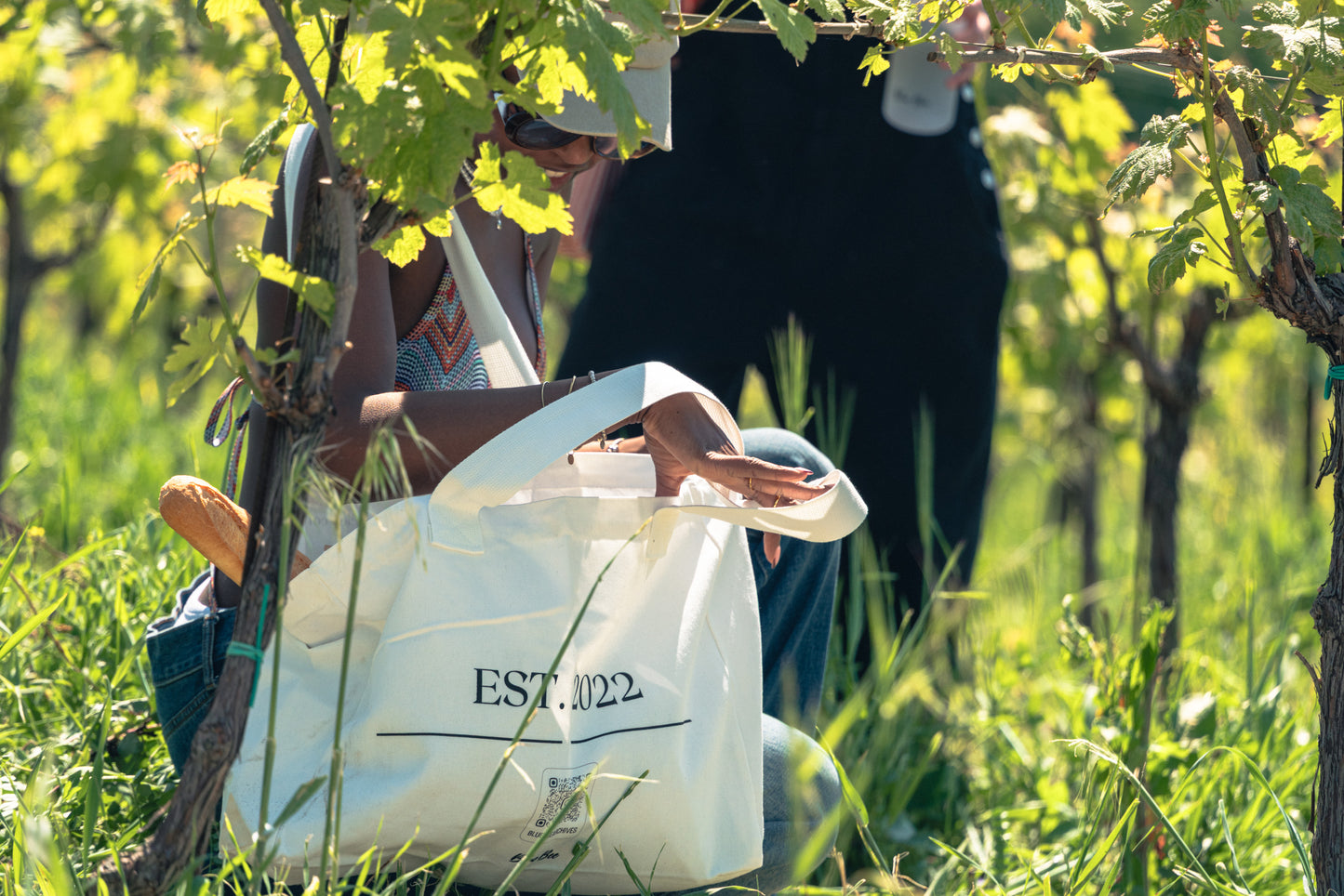 Blue Bee Tote Bag - Carry Kindness