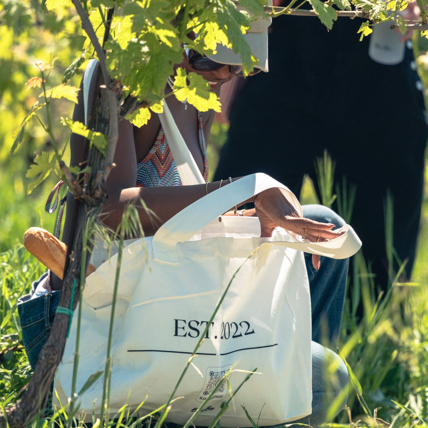 Blue Bee Tote Bag - Carry Kindness