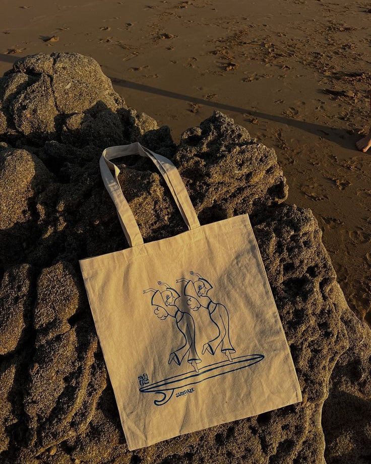 Sunset Tote - Pittura su Tote Bag