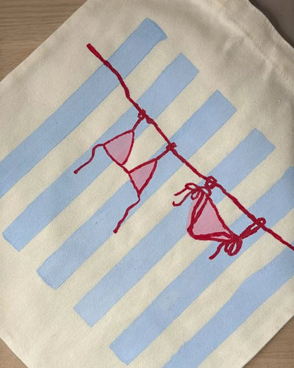 Sunset Tote - Pittura su Tote Bag